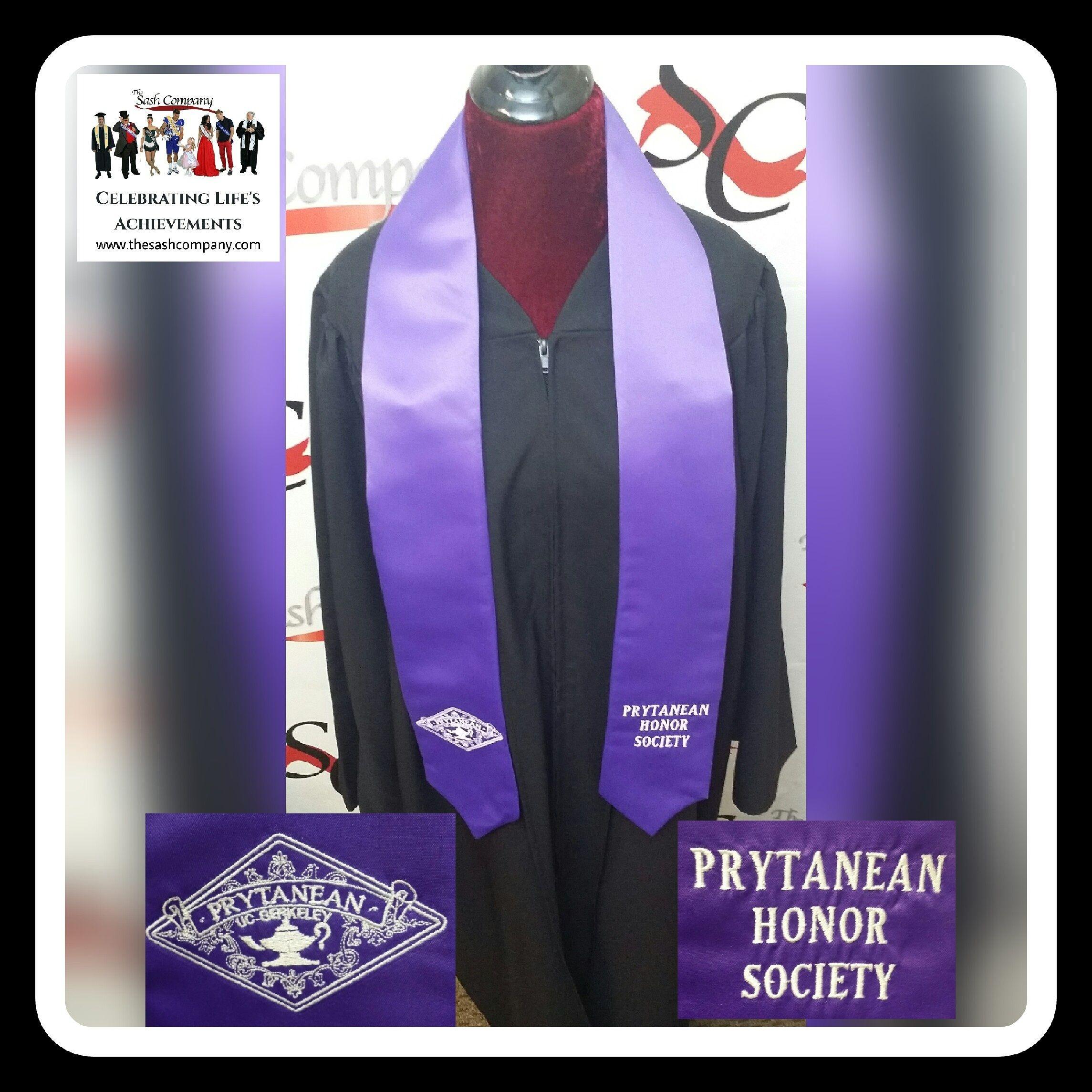 Prytanean Honor Society Graduation Stoles