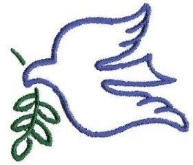 Dove with Olive Branch Clergy Stoles