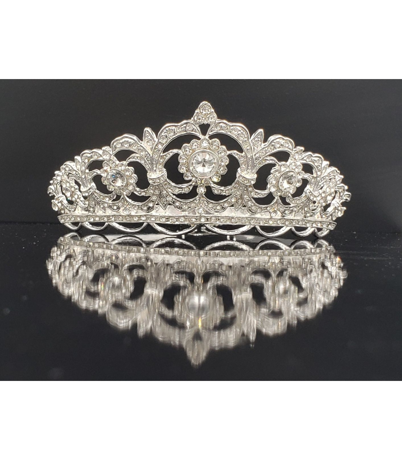 Pave Crystal Tiara Crown