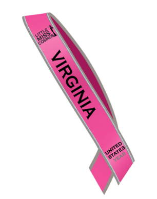 Miss Cosmos Little Miss State & Regional Sash: Adult Size