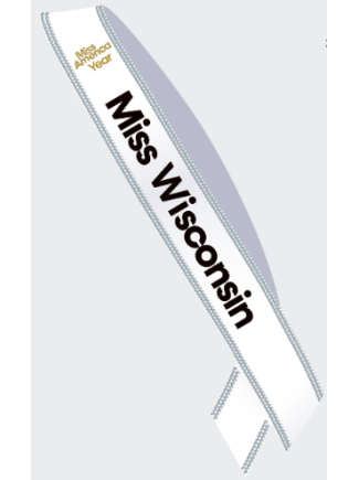 Miss America State Sashes