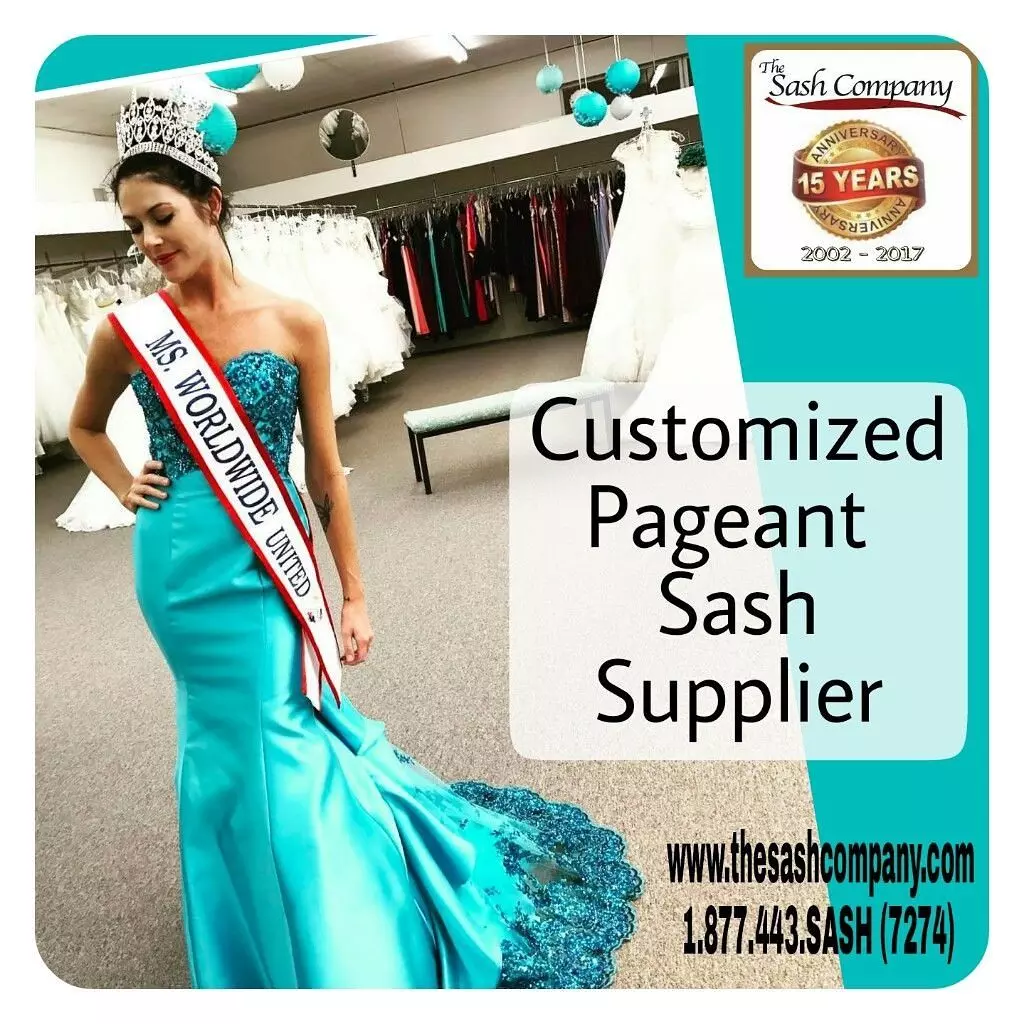 Ms Worldwide United Customized Pageant Sash by The Sash Company