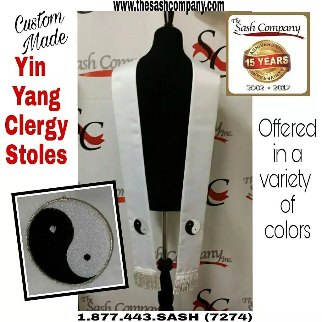 Yin Yang Clergy Stoles Custom Made
